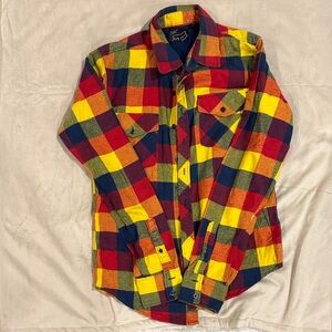 Men's Multicolor Fox Plaid Shirt